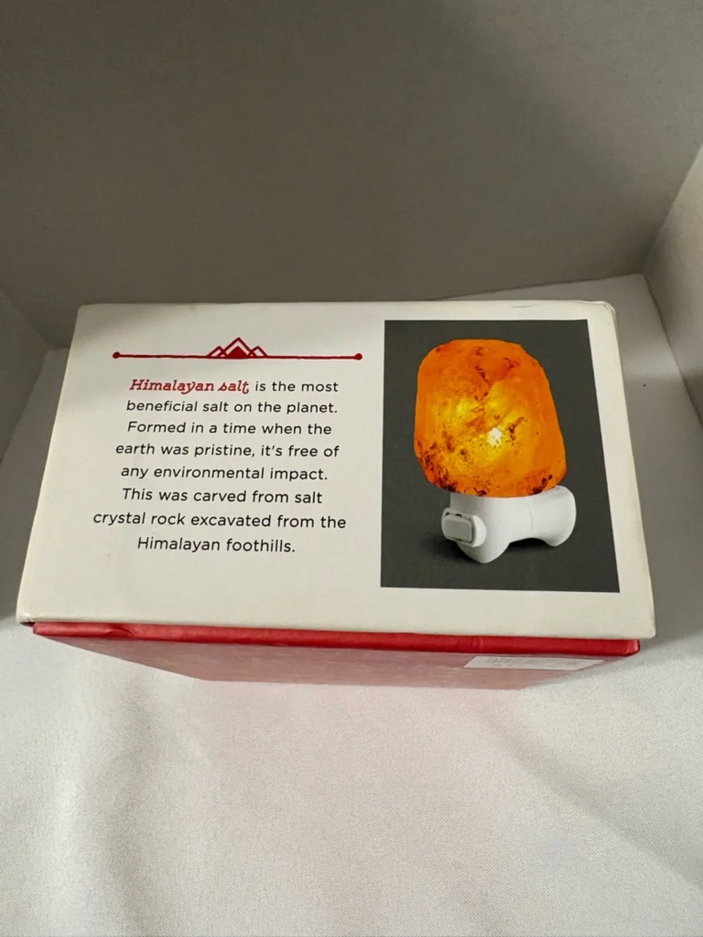 Himalayan Salt Stone Night Light - Small Natural Crystal New in Box‎ Earthbound